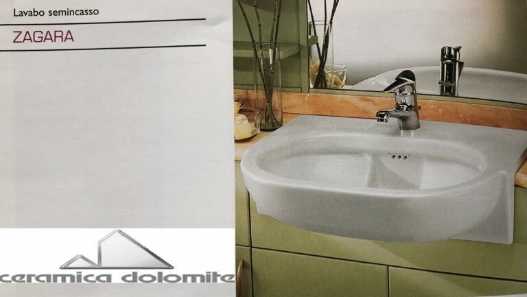 Ceramica Dolomite Lavabo Semincasso Zagara 65x52 Ceramiche De Paola